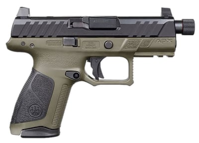 Beretta APX-A1 Compact Tactical 9mm 4.2" Barrel 15rd /17rd OD Green / Black - $449.79 + Free Shipping