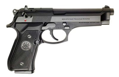 Beretta M9 Commercial LE 9mm Pistol, 4.90" Barrel, 15rd, 3 Magazines, Black - $549.99 