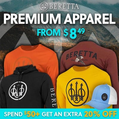 Beretta Than Ever: Premium Apparel from $8.49 (Free S/H over $25)