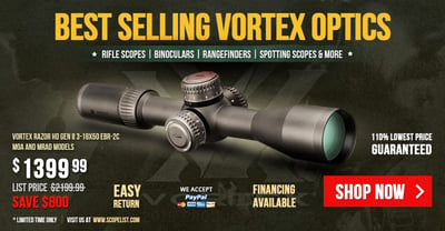 Bestselling Vortex Optics - Closeouts and New Arrivals! - $2199.99 (Free S/H over $50)