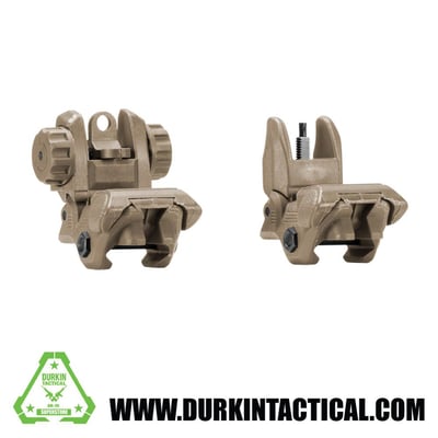 Tan Tactical Polymer Flip Up Front and Back Sights - $17.11 after code: 20OFF 