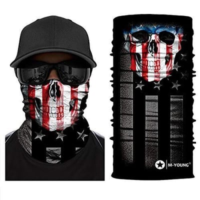 Skull Face Mask Bandanas, Neck Gaiter, Headwear, Magic Scarf, Headband for dust Sun Wind - $4.49 + FREE Shipping