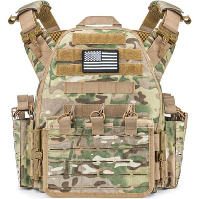 CVLIFE Quickly Release Airsoft Vest with Molle System Large Capacity Adjustable - $49.59 w/code "KGHELBV4" + FREE Shipping
