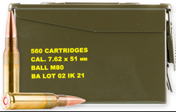 Igman M80 7.62x51mm Ammo 147Grain FMJ, 560rd Can - $429.99