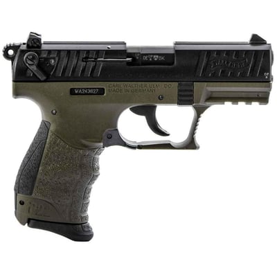 Walther P22 Q Military 22 LR 3.42" Black/OD Green 10+1 Rounds - $189.99  (Free S/H over $75 or Free store pickup)