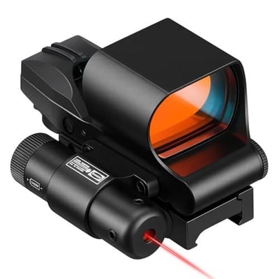 25% off CVLIFE 28 40mm Large Lens Reflex Sight Red Dot Sight,4 Reticle Optics with Laser and Pressure Pad Switch for 21mm Rail w/code LPBJIIOQ - $33.74 + FREE Shipping
