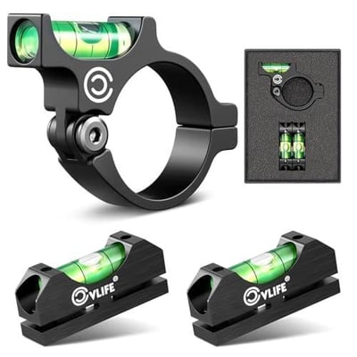 50% off CVLIFE Scope Leveling Kit Anti-cant Scope Level for 30mm Tubes with 2 Magnetic Bubble Level Precision Leveling Tool during the Installation and Use of the Scope Aluminum Alloy Black w/code TEVS87SM - $12.49 + FREE Shipping