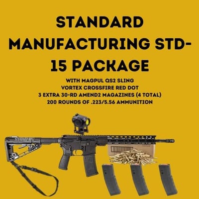 Standard Mfg STD-15 5.56 SA RFL 16B 30R Package - $999.99 
