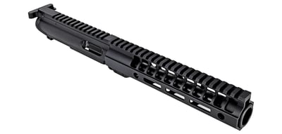 BG Complete 8.3" 9mm Upper Receiver - Black Mini Flash Can 9" M-LOK With BCG & CH - $241.99 