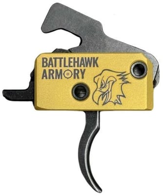 BHA Precision AR-15 Drop In 3.5Lb Golden Hawk Single Stage Curved Trigger - $79.99 