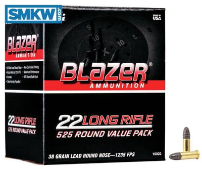 CCI Blazer Ammo 22 LR 38 Grain Lead Round Nose 525 Rounds - $39.99