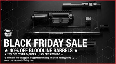 Black Friday Sale! @Rosco Manufacturing