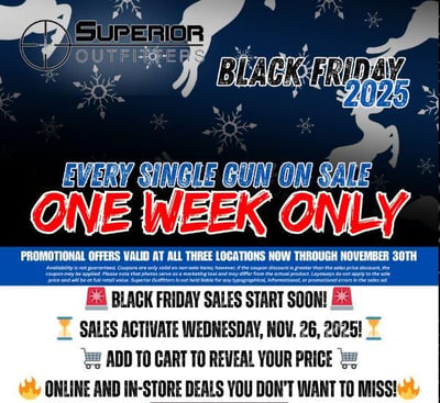 Black Friday 2025! @Superior Outfitters