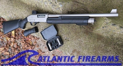 Black Aces Pro X Marine Nickel Pump Shotgun - $239