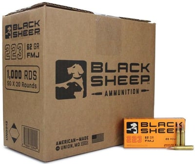 Black Sheep .223 Remington 62-Gr FMJ 20 Rnds - $9.97 w/code 5PTODAY