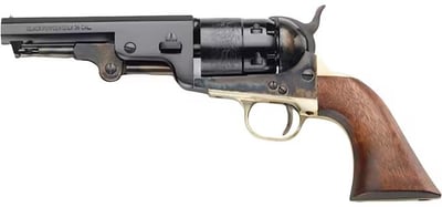 Pietta 1851 Navy Yank Sheriff Black Powder Revolver 36 Caliber 4.875" Blued Barrel Case Hardened Frame Walnut Grip- Blemished - $311.37 (Free Shipping on $100+ Orders)