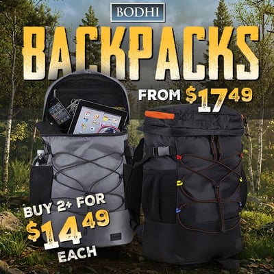 This Backpack Carries Everything (Including This Deal) BODHI Pro Cyclone Bungee Backpack - from $17.49 (Free S/H over $25)