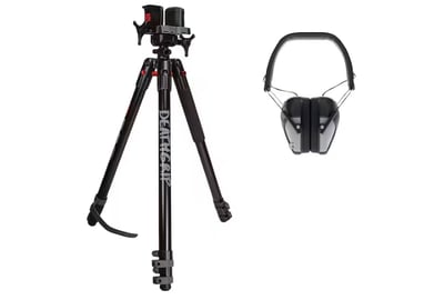 BOG DeathGrip Shooting Tripod w/ Caldwell E-Max Pro Earmuffs - $139.99 + FREE Shipping (Free Shipping on $100+ Orders)