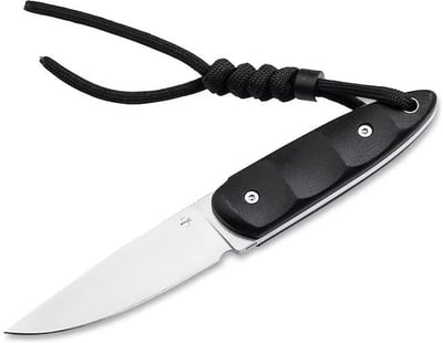 Backorder - Boker Knives Pollywog Fixed Blade Knife 2.59" Drop Point Nitro-V Satin Blade G-10 Handle Black - $49.84 (Add To Cart) (Free Shipping on $100+ Orders)