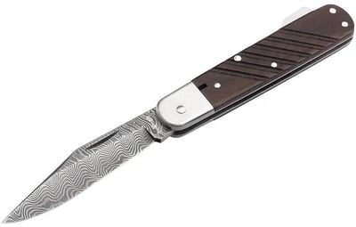 Boker Knives 98k Pocket Knife 3.31" Clip Point Damascus Blade Walnut Handle Brown- Blemished - $244.51 (Free Shipping on $100+ Orders)