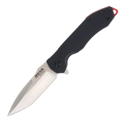 Bear & Son Bear Edge Sideliner Spring-Assisted Folding Knife (Black and Red) - $29.99 (Free S/H over $75, excl. ammo)