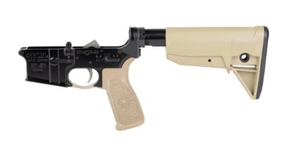 Bravo AR-15 Multi-Cal Lower, Anodized, FDE BCM Mod 0 Stock, 7075 T6 Aluminum, Factory Cosmetic Blem - $399.99