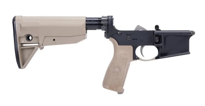 Bravo Complete AR-15 Mk2 Lower Receiver with Mod 0 Stock FDE - $439.99 