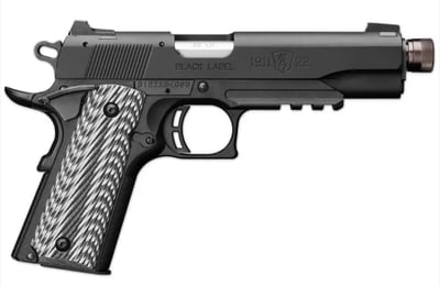 Browning 1911-22 Black Label SR .22 LR 4.88" Barrel 10+1 Rounds G10 Grips Black / Gray - $568.63 (Add to Cart for Best Price)