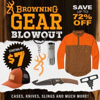 Browning Shooting & Hunting Blowout from $4.50 (Free S/H over $25)