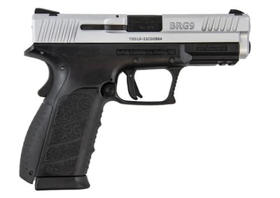 Buffalo Cartridge Company BRG9 Elite 9mm 4" 16rd Semi-Auto Pistol with Black Chrome Finish - $249.99 (Free S/H on Firearms)