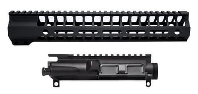 Builders Grade 12.5" 5.56 Upper Receiver, A2, 12" M-LOK, Black, No BCG & CH - $148.46