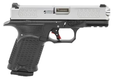 BUL Armory AXE C Cleaver 9mm 4" 15rd Semi-Auto Pistol, Black / Silver - $400.99 