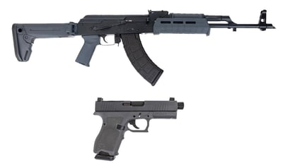 PSA AK-47 GF3 Forged "Moekov" Rifle & BLEM PSA Dagger Compact 9mm Pistol, Gray - $799.99 + Free Shipping 