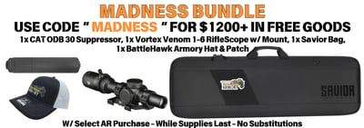 Bundle Deals - Select AR Rifles w/ Scope, 7.62 Suppressor, Bag, & Swag - Big Discounts w/ Code: "MADNESS" 