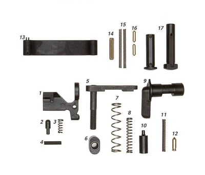 Geissele Mil-Spec Lower Parts Kit (Less Trigger, No Grip) - $49.95 