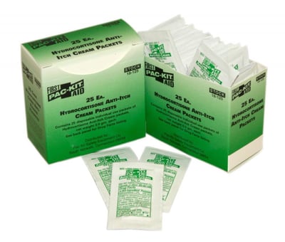Pac-Kit by First Aid Only 18-125 Hydrocortisone Cream Packet (Box of 25) - $4.72 + Free S/H over $49 (Free S/H over $25)
