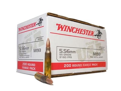 Winchester 5.56 MM 55 GR M193 FMJ 800 ROUNDS - $330 (Free S/H)