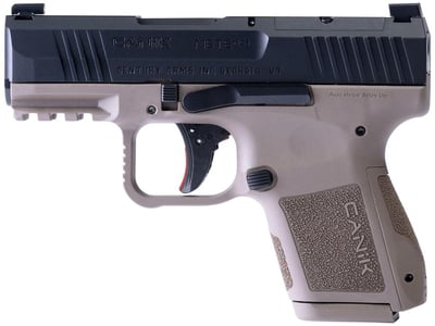 Canik Pistol Mete MC9 9mm F3.18" 15rd, FDE/Black - HG7620BD-N - $279.99 