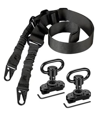 50% OFF CVLIFE Two Point Sling with Anti-Rotation Sling Swivels,Adjustable Length, Traditional Sling with 2 Pack Sling Swivels w/code NXBYV2KO (Free S/H over $25)