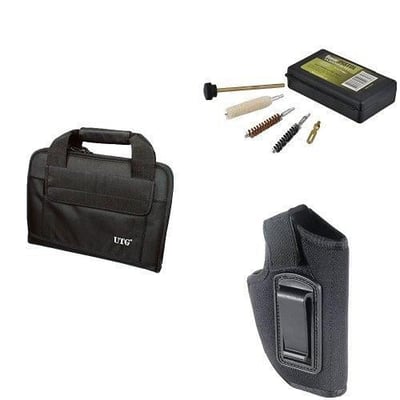 UTG Personal Defense Bundle- Deluxe Pistol Case, Concealed Belt Holster and Cleaning Kit - $29.94 (Free S/H over $25)