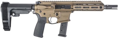 Christensen Arms CA9MM 9mm 7.5" 1:10" M-LOK Burnt Bronze AR Rifle with SB3 Tactical Brace 801-11006-01 - $1295.00