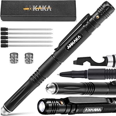 The Most Loaded 6-in-1 Tactical Pen: Self Defense Tip + Flashlight + Ballpoint + Bottle etc.. - $10.98 (Free S/H over $25)