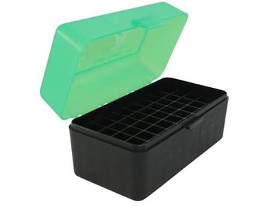 MTM 50 Round Flip-Top Rifle Ammo Box 220 Swift 243 308 Win, Clear Green - $4.49 + FREE Shipping