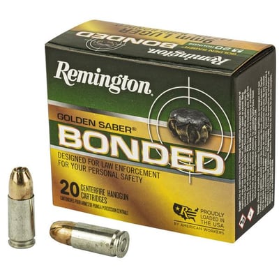 Remington Golden Saber 9mm 147 Grain Brass JHP Bonded 500 Rnd - $659.99 (Free S/H)