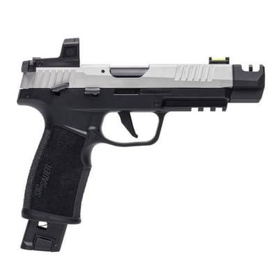 SIG SAUER P322-COMP 22LR 4in 20rd/25rd Mags Black/Stainless Pistol with ROMEOZero Elite Sight (322C-T-COMP-RXZE) - $649.99