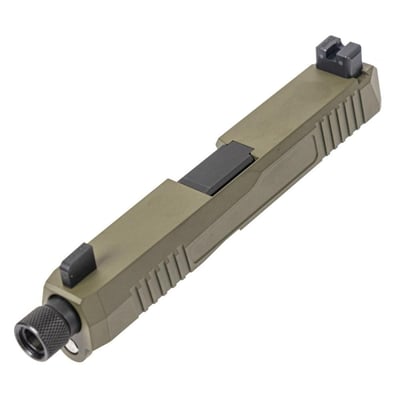 PSA Dagger Complete Slide Assembly with Threaded Barrel, Carry Cut, Suppressor Height Night Sights, Sniper Green - $199.99