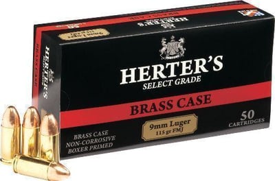 Herter's Brass 9mm FMJ 550 Rounds (11 boxes) - $133.89 after $20 off Coupon + Free in-store Pickup (Free Shipping over $50)