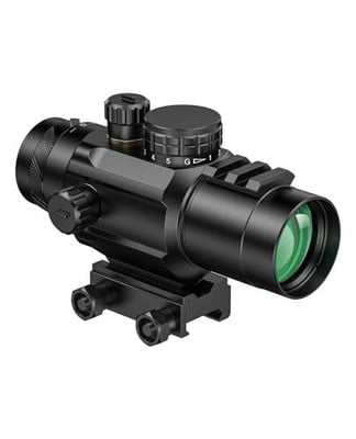 30% off MidTen 3x32 Prism Rifle Scope Red & Green Illuminated BDC Reticle Scope with Piggyback Mount w/code 3KPCKJA7 + FREE Shipping