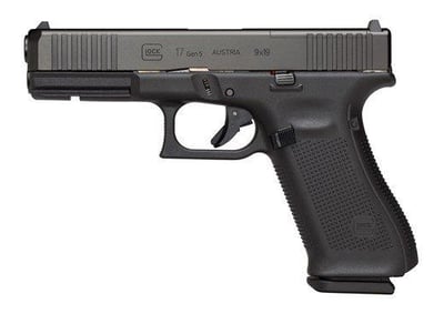 Glock 17 Gen 5 MOS Pistol 9mm 4.49-inch 17Rds Front Serrations - $620 ($9.99 S/H on Firearms / $12.99 Flat Rate S/H on ammo)