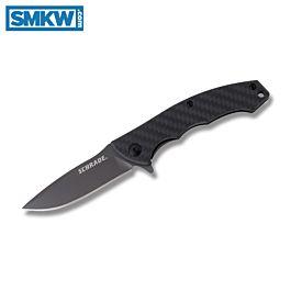 Schrade SCH701 Ultra-Glide 9Cr18MoV Stainless Steel Blade Ti-Nitride Steel Carbon Fiber Handle - $20.55 (Free S/H over $75, excl. ammo)